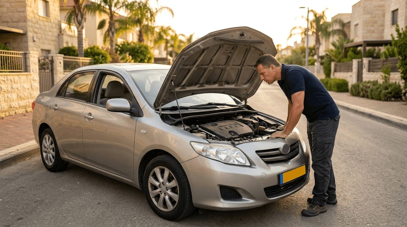בדיקה לפני קניית רכב באשדוד — לידור חילוצים בדרך