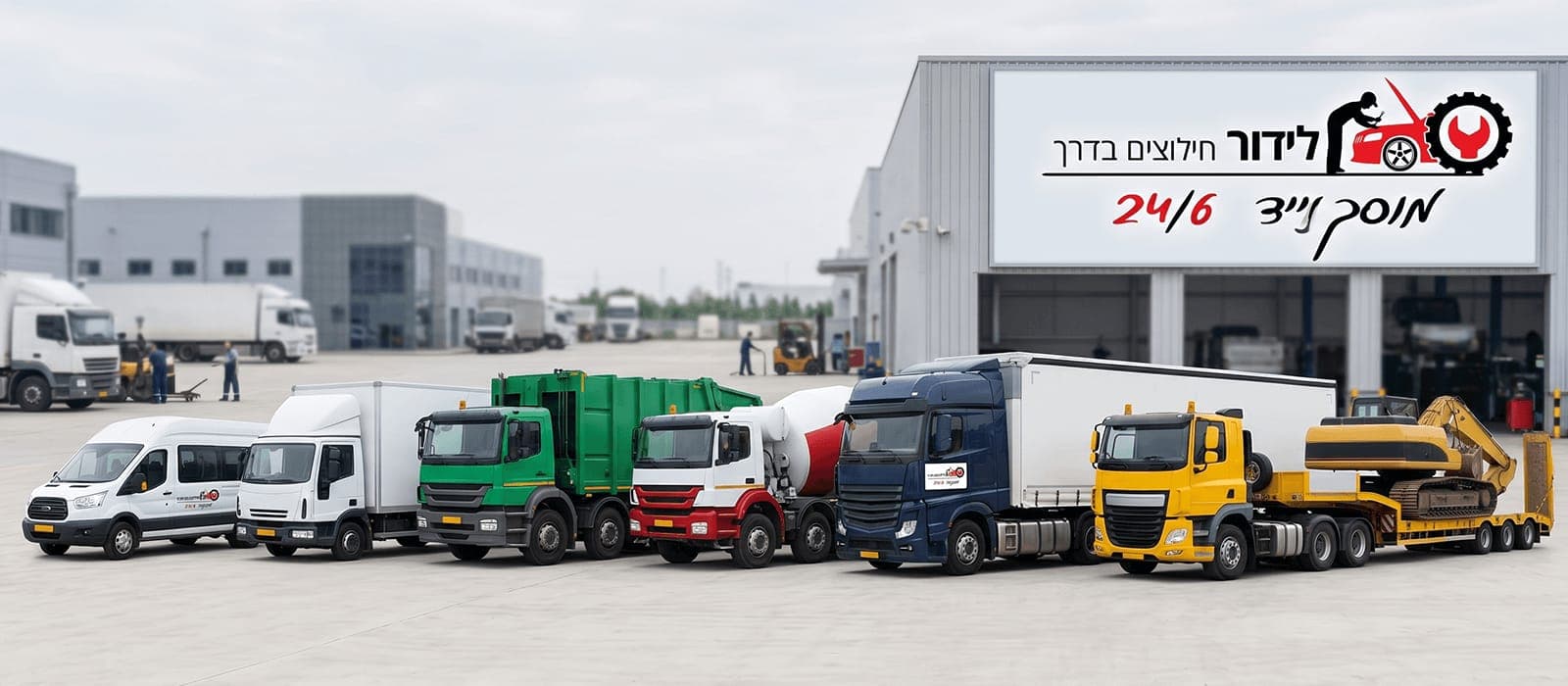 החלפת מצבר לכל סוגי המשאיות באשדוד — סמי-טריילר, קירור, גוררים
